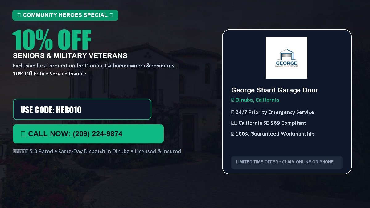 10% OFF Senior Citizens (65+) & Military / Veteran Community Discount in Dinuba, CA